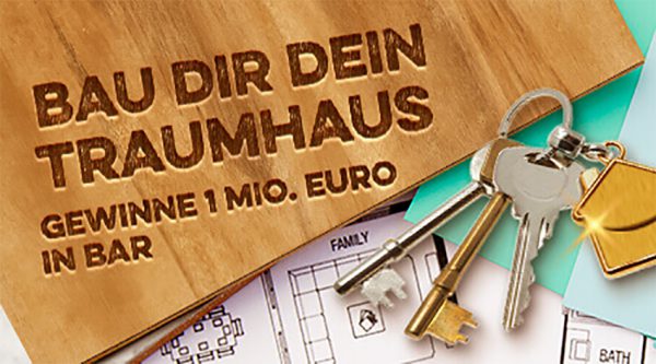 Bau dir dein Traumhaus - Gewinne 1 Mio Euro in Bar Logo