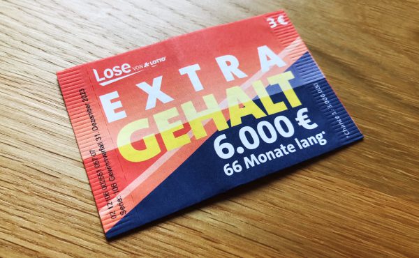 Extra Gehalt Brieflos von Lotto Bayern - Vorderseite