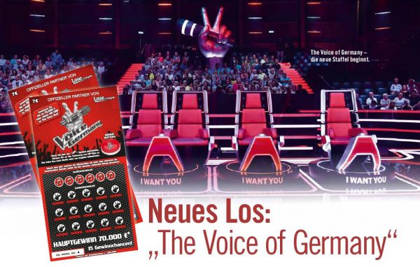 The Voice of Germany Rubbellos