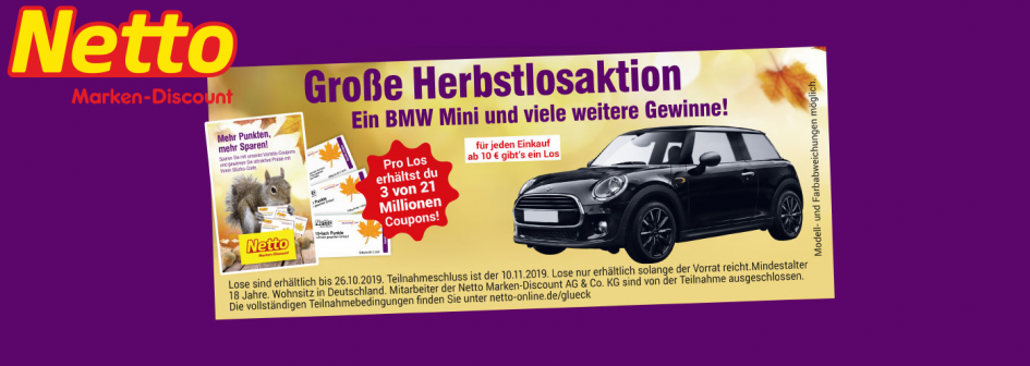 Netto Herbstlos Gewinnspiel 2019