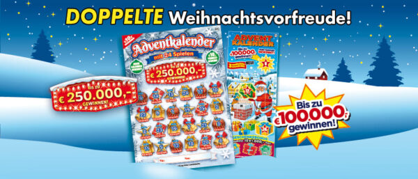 Rubbeladventskalender Lotto Österreich 2022