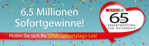 SPAR Geburtstagslos 65 Jahre