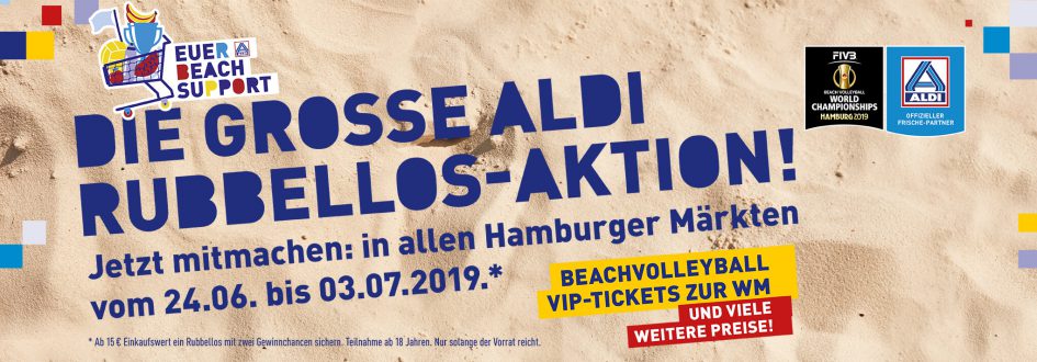 ALDI Beachsupport Rubbellos Gewinnspiel