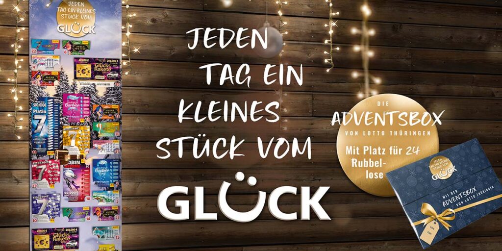 Die Adventsbox von Lotto Thüringen - Losrubbeln.com