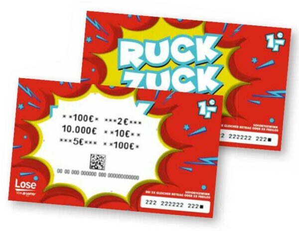 Ruck Zuck Rubbellos von Lotto Bayern