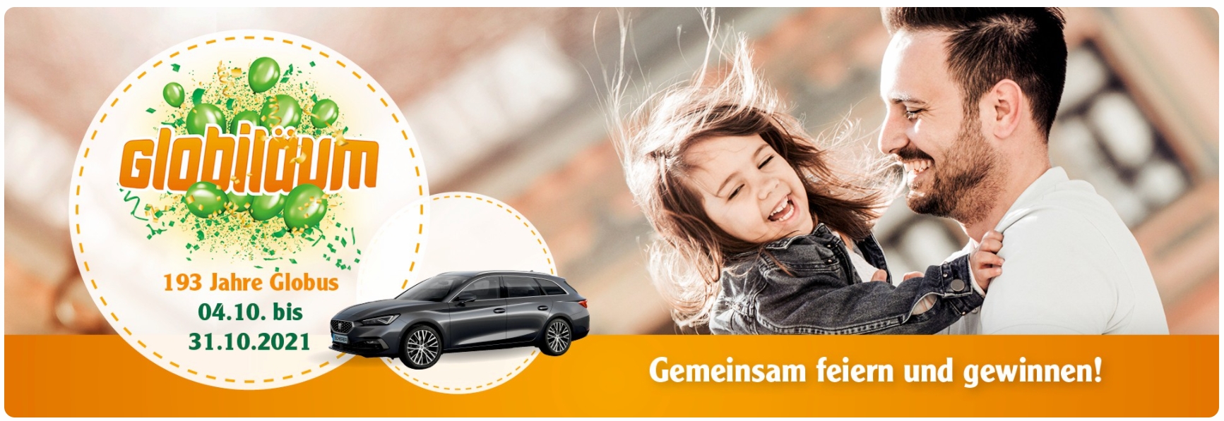 Globus Gewinnspiel "Globiläum" mit Rubbellos SEAT Leon gewinnen