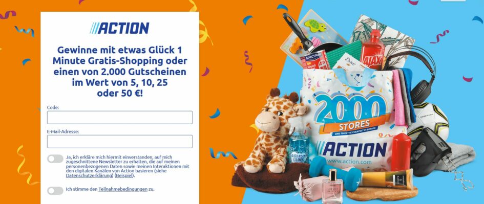 Action Rubbellos-Gewinnspiel 2022