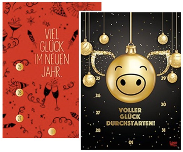 Neu: Silvesterkalender von LOTTO Bayern - Losrubbeln.com