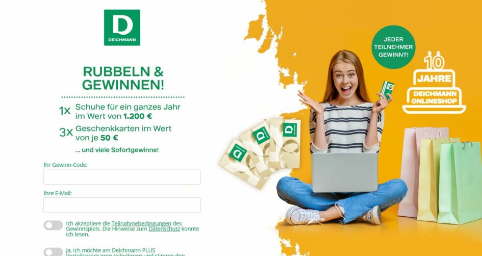 Deichmann Rubbeln und Gewinnen Screenshot