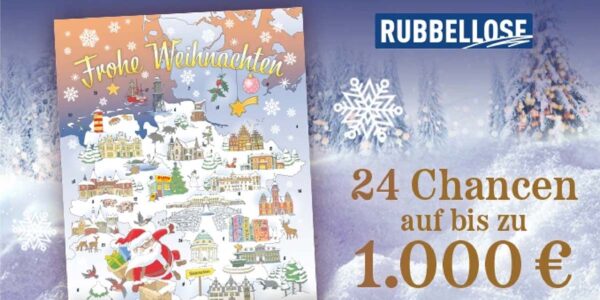 Rubbellos Adventskalender Lotto Niedersachsen 2022