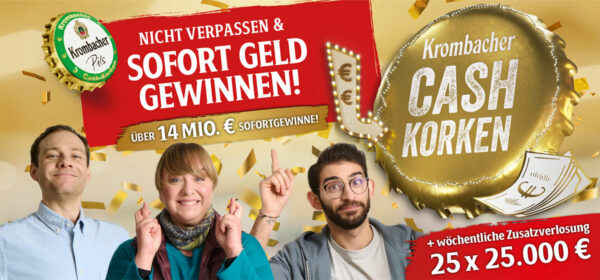 Krombacher Gewinspiel Cash-Korken Artikelbild