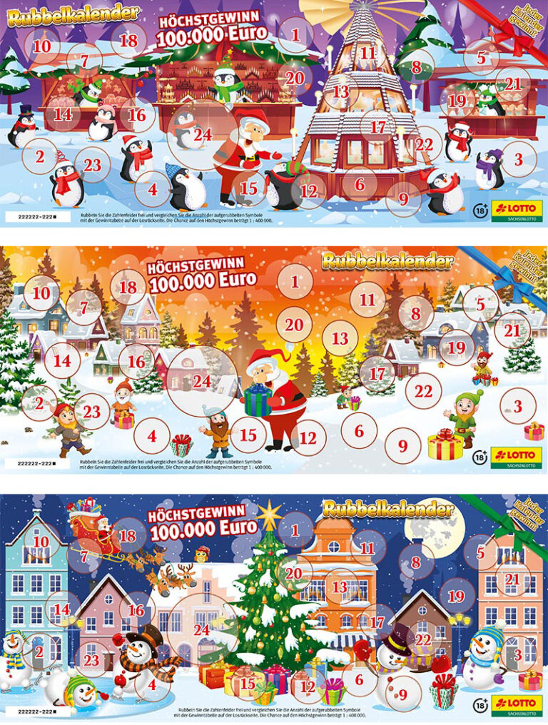 RubbellosAdventskalender 2022 von Sachsenlotto im Check