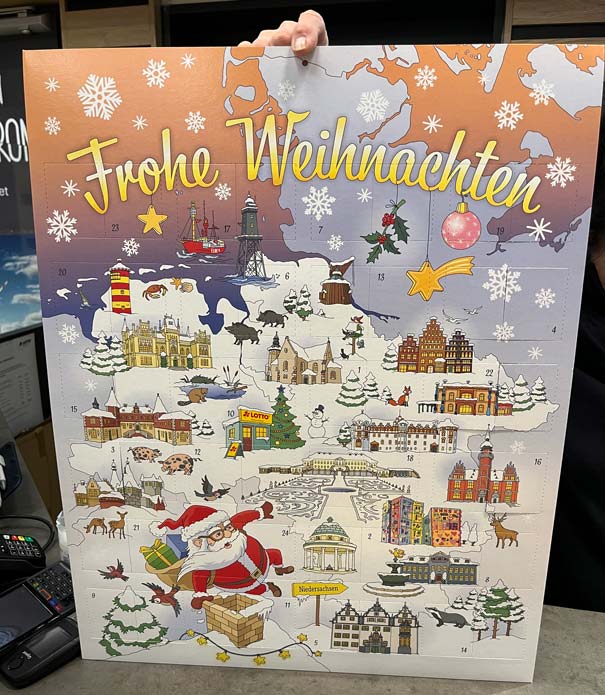 Der Rubbellos Adventskalender von Lotto Niedersachsen 2022