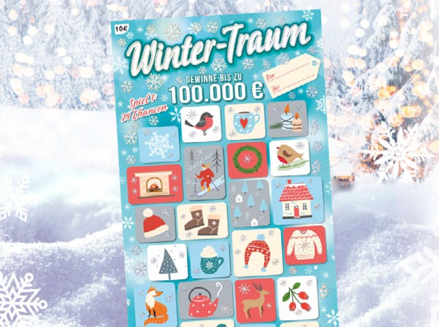 Neu 2022: das 100.000 € Winter-Traum Los